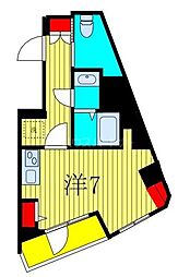 N-stage西船橋市川 ワンルームの間取図画像