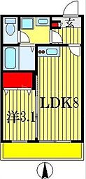リブリ・シェルドニー 1LDKの間取図画像