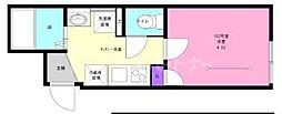 船橋市本郷町アパート 1Kの間取図画像