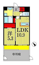 LUMIERE 1LDKの間取図画像