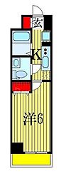 Nステージ西船橋3 1Kの間取図画像