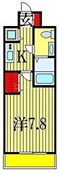 S-FORT船橋本町 1Kの間取図画像