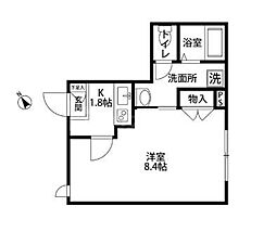 メゾンココット 1Kの間取図画像