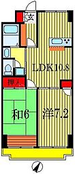 ハイブリッジソシア 2LDKの間取図画像