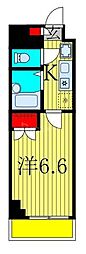 S-FORT船橋roots 1Kの間取図画像
