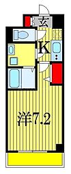 Nステージ西船橋2 1Kの間取図画像