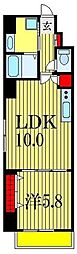 ボナール西船橋 1LDKの間取図画像