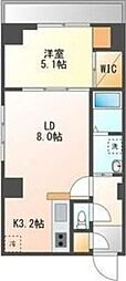 スペチアーレプリーモ 1LDKの間取図画像
