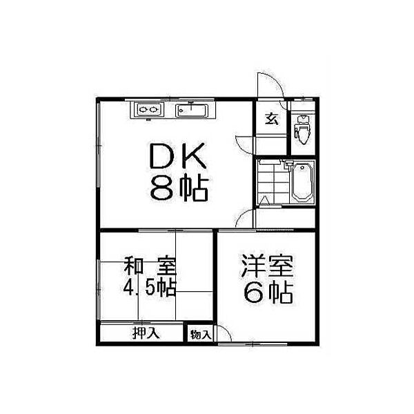 トミイハイツ？8 31｜北海道札幌市北区北二十七条西12丁目(賃貸アパート2DK・1階・30.50㎡)の写真 その2