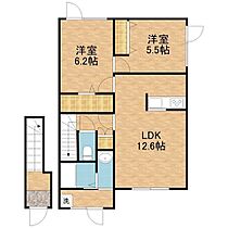 Ｒｏｃｋ　ＨＩＬＬ（ロックヒル） 202 ｜ 北海道札幌市清田区平岡一条2丁目（賃貸アパート2LDK・2階・62.16㎡） その2