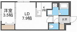 GAREAC32 1LDKの間取図画像