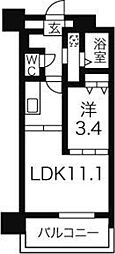 イリオス中島公園 1LDKの間取図画像