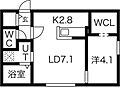 L'eclaireur(レクレルール)2階6.2万円