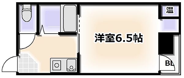 大阪府大阪市浪速区恵美須西1丁目(賃貸マンション1K・2階・19.00㎡)の写真 その2