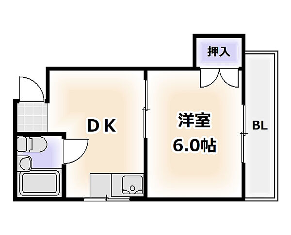 大阪府大阪市浪速区下寺1丁目(賃貸マンション1DK・3階・19.00㎡)の写真 その2