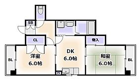 大阪府大阪市浪速区敷津東3丁目（賃貸マンション2LDK・6階・48.23㎡） その2