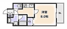 大阪府大阪市浪速区戎本町2丁目（賃貸マンション1K・4階・26.56㎡） その2