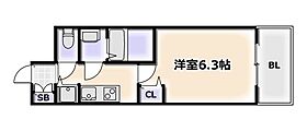 大阪府大阪市大正区三軒家西1丁目（賃貸マンション1K・5階・21.42㎡） その2