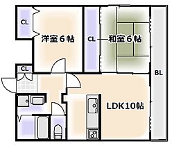 大阪府大阪市西成区岸里東1丁目（賃貸マンション2LDK・6階・50.00㎡） その2