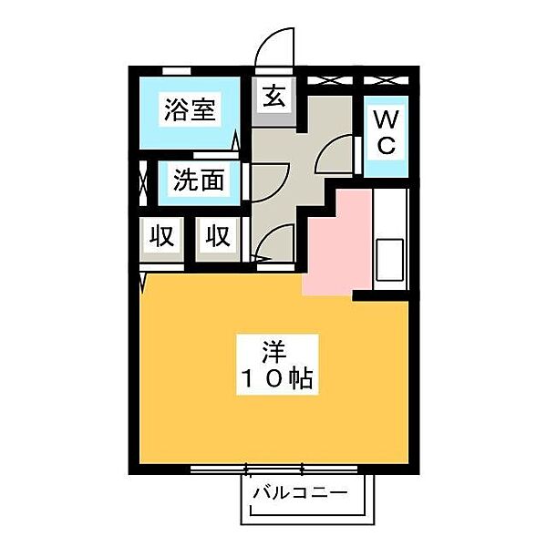 ファミールハイムＣ ｜静岡県富士市一色(賃貸アパート1R・2階・29.25㎡)の写真 その2