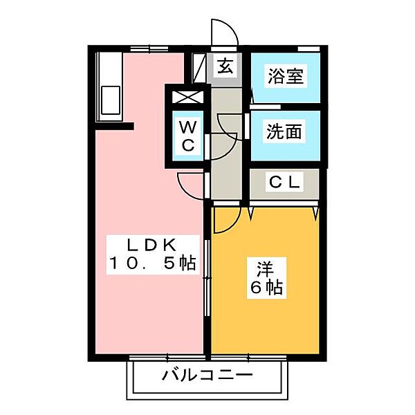 セジュールＫ ｜静岡県富士市今泉(賃貸アパート1LDK・1階・40.29㎡)の写真 その2