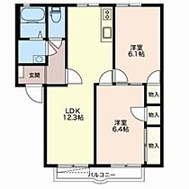 フレグランス加藤Ａ  ｜ 静岡県富士市宮島（賃貸アパート2LDK・1階・54.13㎡） その2