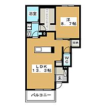 コンフォート・ソレイユII  ｜ 静岡県富士市五貫島（賃貸アパート1LDK・1階・47.31㎡） その2