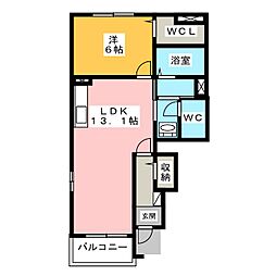 間取図画像 1LDK
