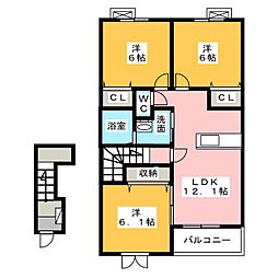 アーバングレイス5 3LDKの間取図画像