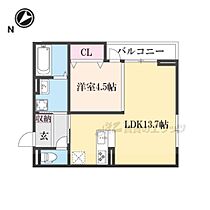 滋賀県栗東市北中小路（賃貸アパート1LDK・2階・43.69㎡） その2