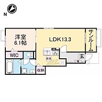 ラズリ 104 ｜ 滋賀県大津市本堅田2丁目（賃貸アパート1LDK・1階・50.01㎡） その2