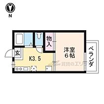 滋賀県草津市野路東5丁目（賃貸アパート1K・1階・21.21㎡） その2