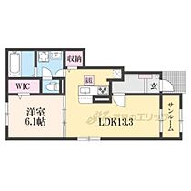 滋賀県大津市見世2丁目字鳥羽（賃貸アパート1LDK・1階・50.01㎡） その2