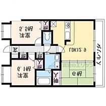 滋賀県大津市下阪本6丁目（賃貸マンション3LDK・5階・66.60㎡） その2