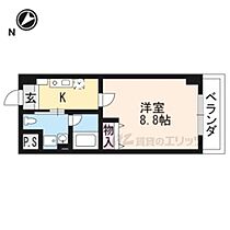 アール・ツー・コート 406 ｜ 滋賀県大津市中央4丁目（賃貸マンション1K・4階・26.86㎡） その2