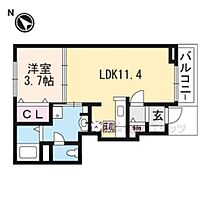 滋賀県甲賀市水口町名坂（賃貸アパート1LDK・1階・37.13㎡） その2