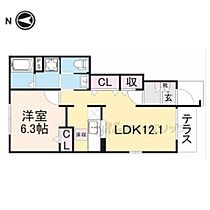 滋賀県長浜市八幡中山町（賃貸アパート1LDK・1階・45.25㎡） その1