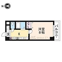 滋賀県草津市大路1丁目（賃貸マンション1K・6階・25.75㎡） その2