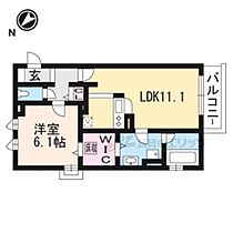 シンフォニア 105 ｜ 滋賀県草津市野村6丁目（賃貸アパート1LDK・1階・46.17㎡） その2