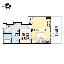 WOODSTOCK NEST 1階1LDKの間取り