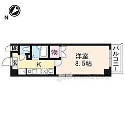 アートプラザ野路 1Kの間取図画像