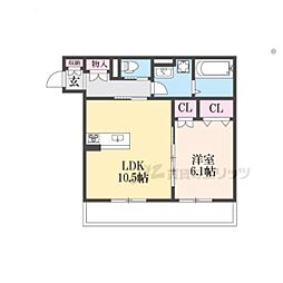 フェアリー3 1LDKの間取図画像