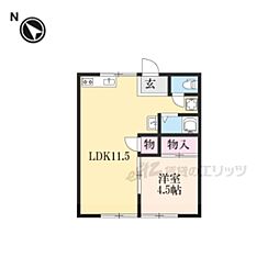 サンシャイン.エイト 1LDKの間取図画像