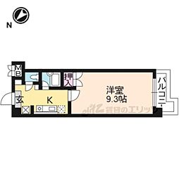 アートプラザ124 1Kの間取図画像