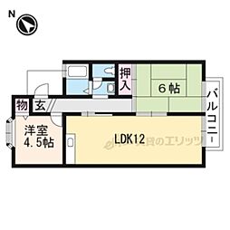 セジュール夕気 2LDKの間取図画像