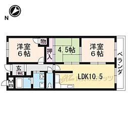 ファミールミクボ 3LDKの間取図画像