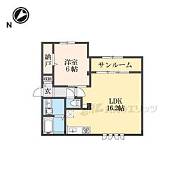 la Primavere 1LDKの間取図画像