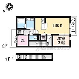 ルイエレイ 1LDKの間取図画像