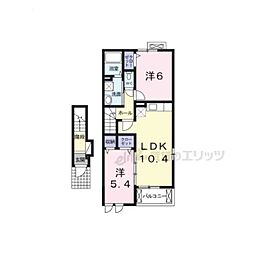 フレージュ 2LDKの間取図画像