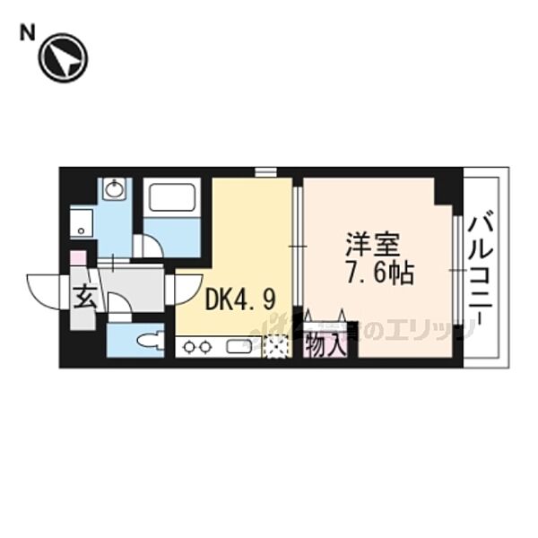 滋賀県大津市大萱1丁目(賃貸マンション1DK・5階・30.45㎡)の写真 その2